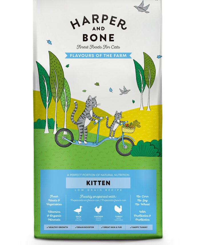 Harper and Bone Cat Kitten Flavours of the Farm 5kg