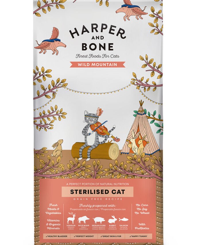 Harper and Bone Grain Free Cat Sterilised Wild Mountain 5kg