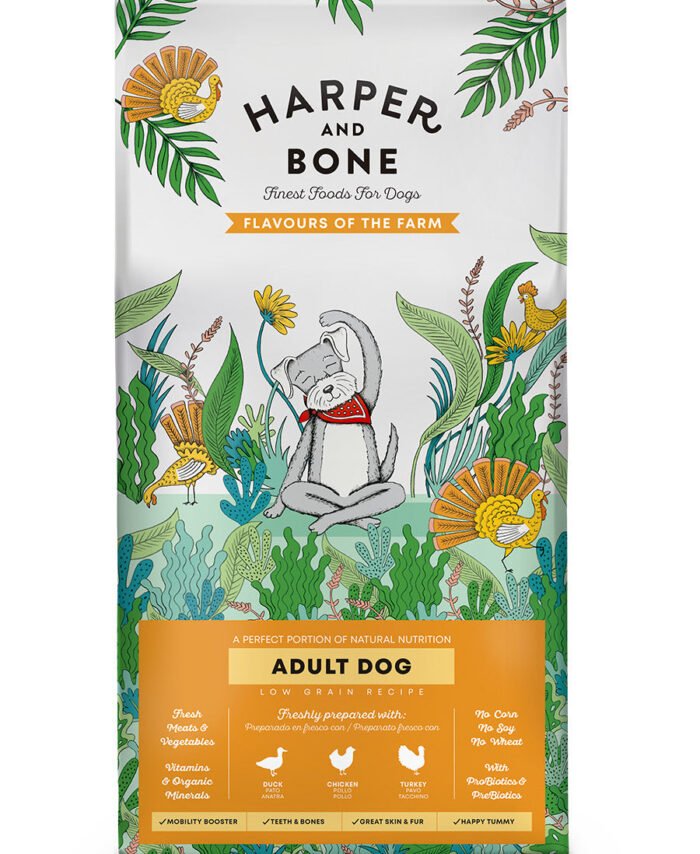 Harper and Bone Adult Dog Medium/large Flavours of the Farm 12kg