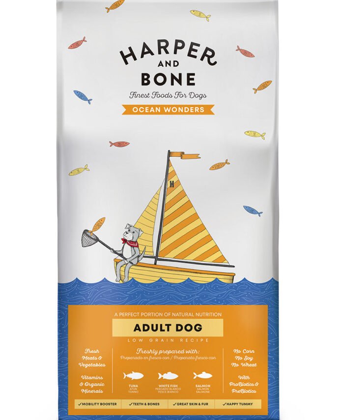 Harper and Bone Adult Dog Medium/large Ocean Wonders 2kg
