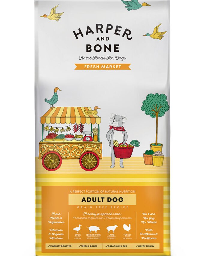 Harper and Bone Grain Free Adult Dog Medium/Large Fresh Market 2kg