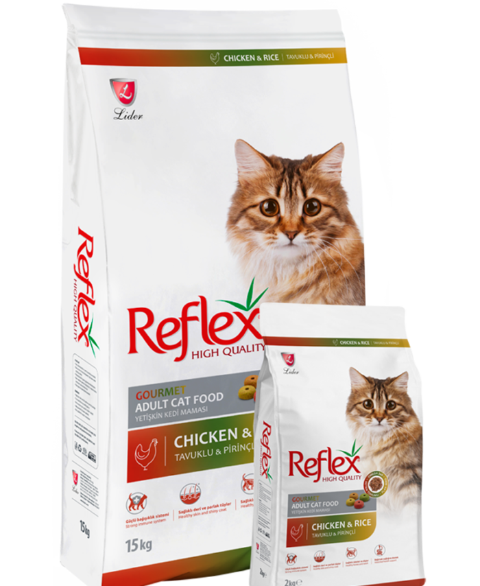 Reflex Adult Cat Food Gourmet Chicken & Rice 15 Kg