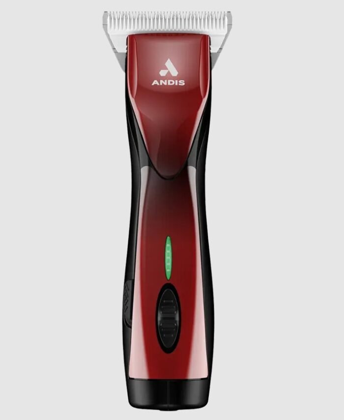Andis DBLC-2 Pulse ZR  II 5-Speed, Detachable Blade Clipper, Cordless, Lithium Ion Battery - Red - Wide Blade (Includes extra battery)