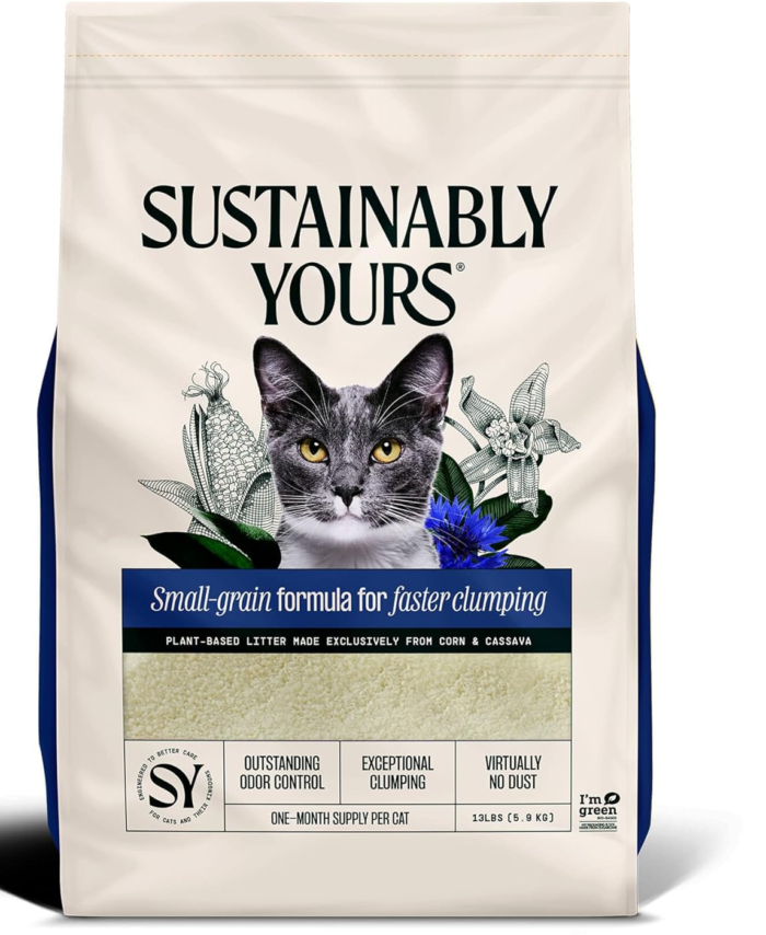 Sustainably Yours Natural Cat Litter Plus - 13lb /6 Kgs